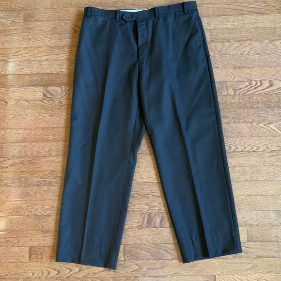 Men’s flat front 100% wool dress pants, 41/30 - Picture 1 of 6